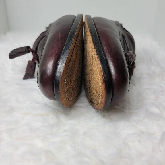 Allen Edmonds Grayson Loafers Men's Size. 10 Brown Leather Tassel Slip On Shoes - Picture 11 of 11